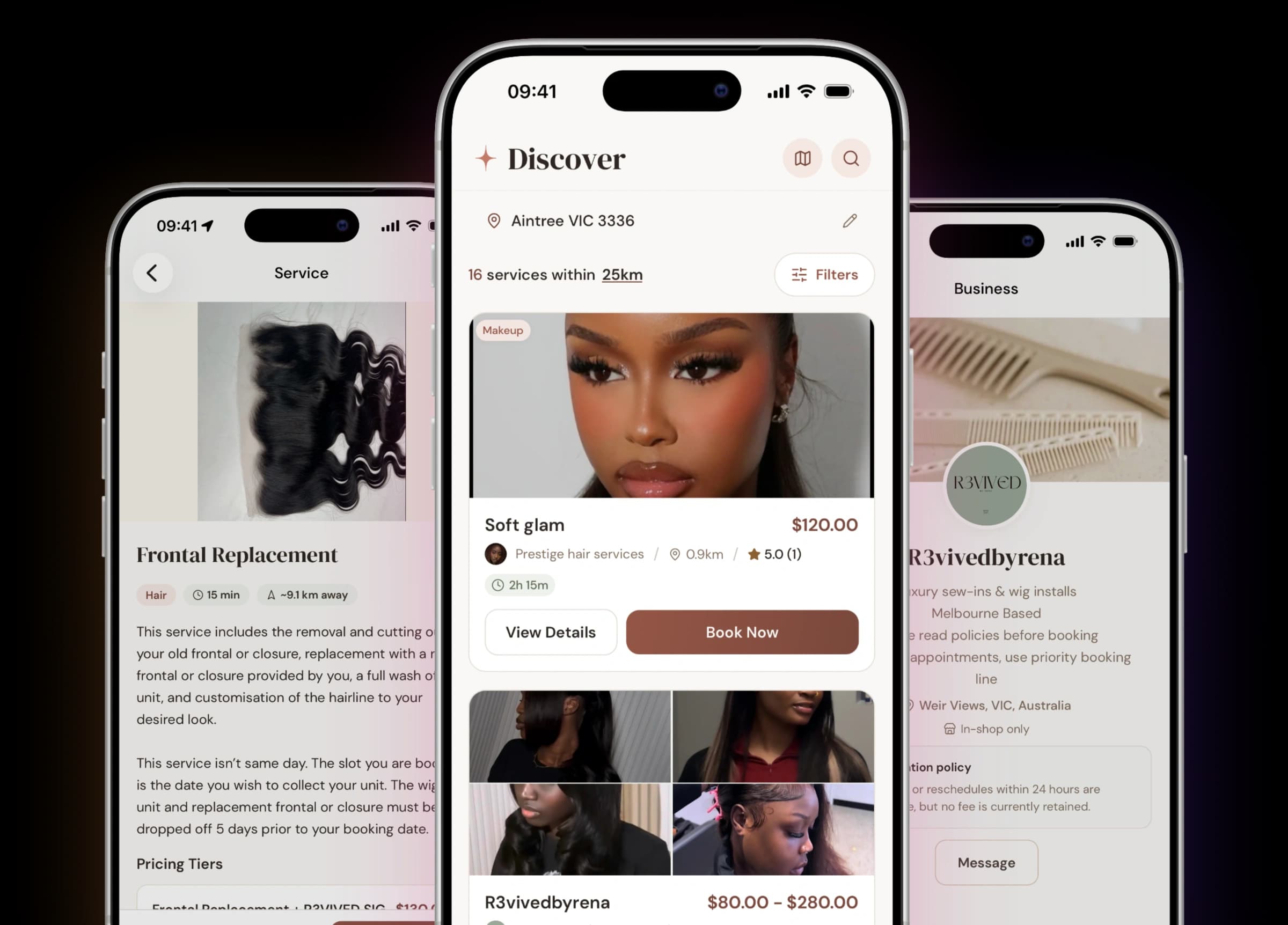 Glowa app on iPhone